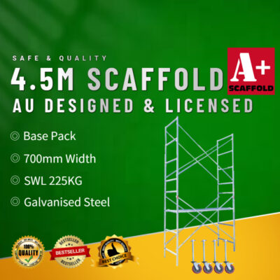 4.5m steel scaffold mobile narrow (trapdoor)