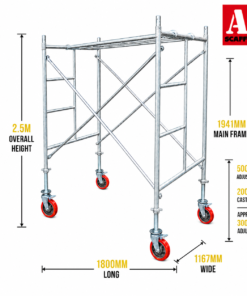 2.5m mobile scaffold large steel scaffold tower