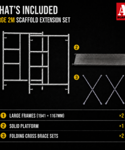 Alternative view of 2m Mobile Scaffold Base Pack Large