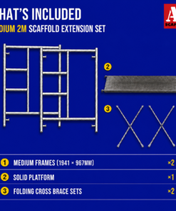 Alternative view of 2m Scaffold Extension Set Medium