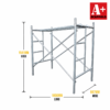 2m scaffold base pack large mobile scaffold