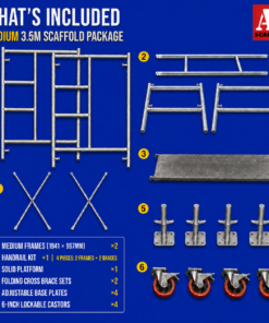 3.5m mobile scaffold medium steel scaffold tower