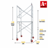 4.5m mobile scaffold large steel scaffold tower