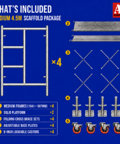 4.5m Mobile Scaffold Medium - Image 2