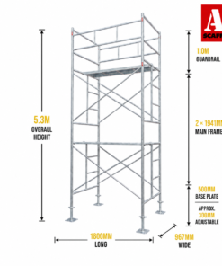 5.3m trapdoor scaffold medium mobile scaffold
