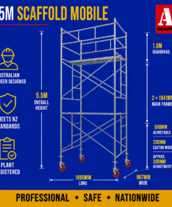 5.5m trapdoor scaffold medium mobile scaffold