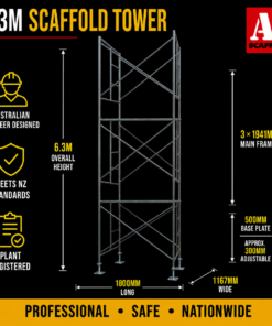 6.3m trapdoor scaffold large mobile scaffold