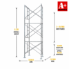 6.3m scaffold tower large mobile scaffold