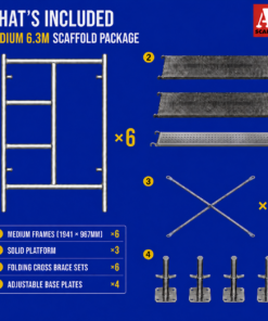 6.3m Mobile Scaffold Tower Medium - Image 2