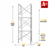 6.3m scaffold tower medium mobile scaffold
