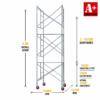 6.5m trapdoor scaffold large mobile scaffold