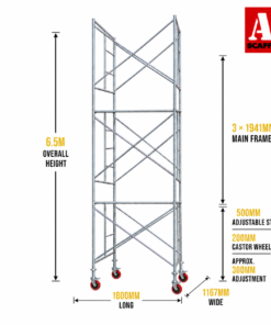6.5m trapdoor scaffold large mobile scaffold