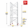 6.5m mobile scaffold medium steel scaffold tower