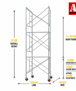 6.5m mobile scaffold medium steel scaffold tower