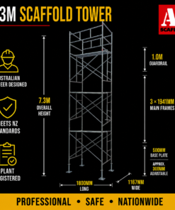 7.3m trapdoor scaffold large mobile scaffold