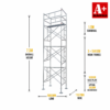 7.3m scaffold tower large mobile scaffold