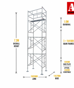 7.3m scaffold tower large mobile scaffold
