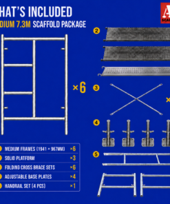 7.3m Mobile Scaffold Tower Medium - Image 2