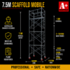 7.5m mobile scaffold large steel scaffold tower