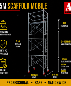 7.5m mobile scaffold large steel scaffold tower