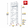 7.5m trapdoor scaffold large mobile scaffold