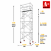 7.5m trapdoor scaffold medium mobile scaffold