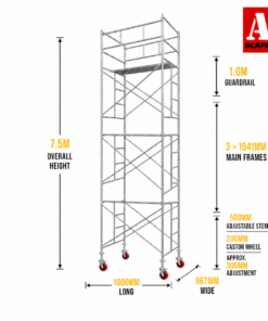 7.5m trapdoor scaffold medium mobile scaffold